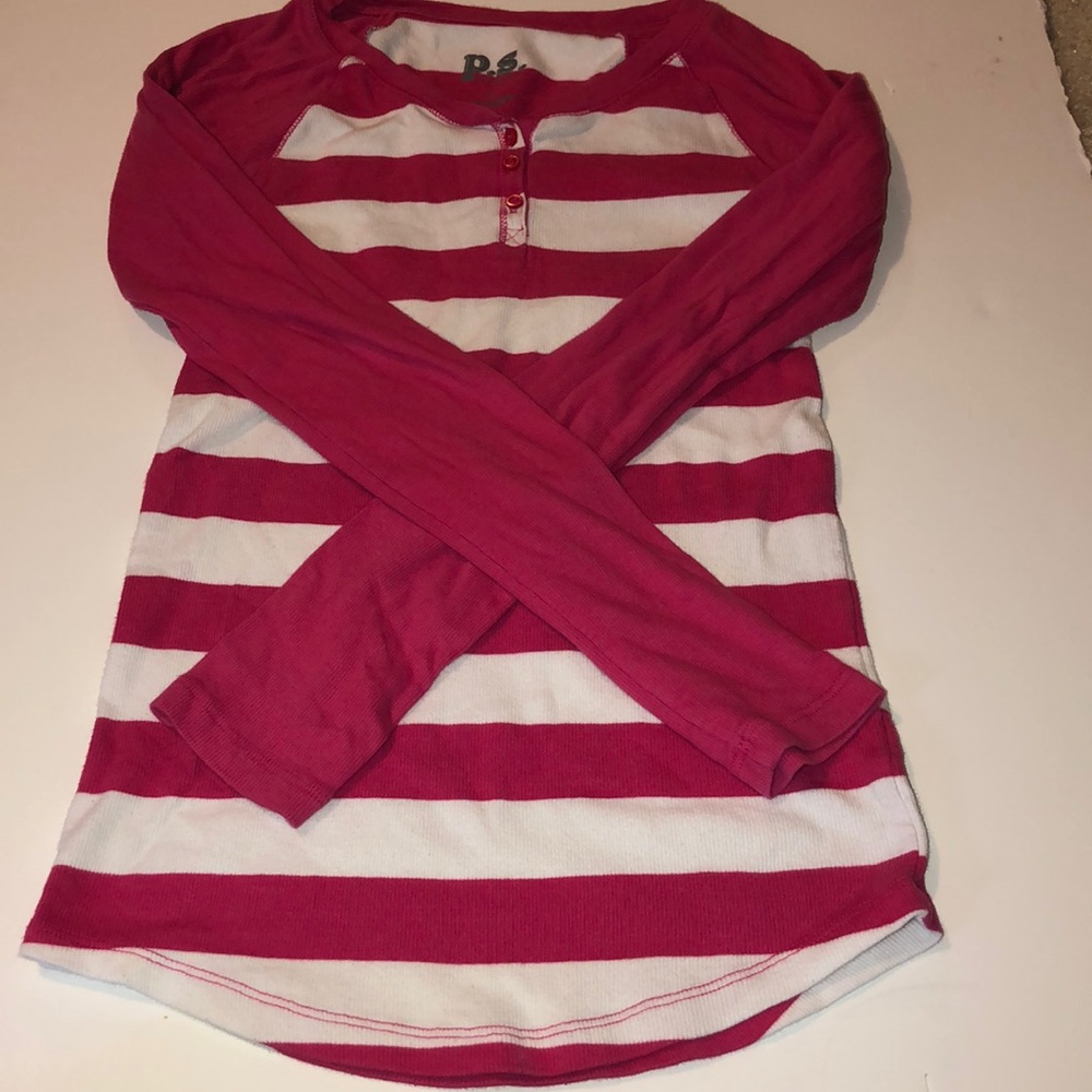 Striped pajama shirt